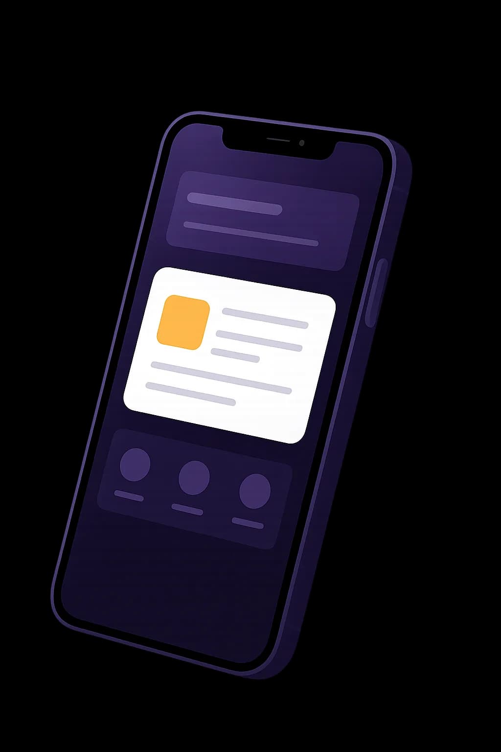Aperçu d’écrans de l’application mobile