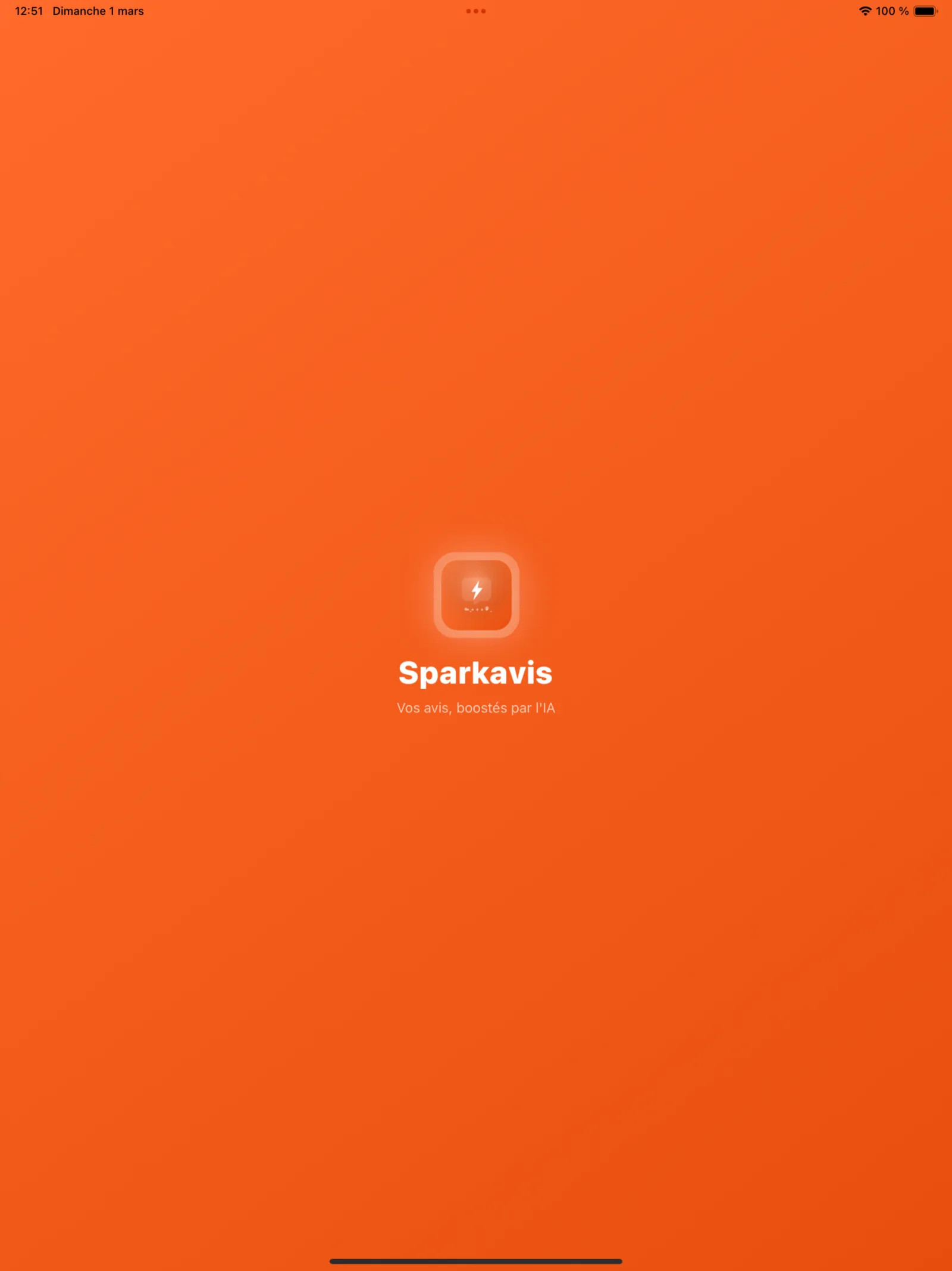 Sparkavis interface iPad - dashboard de gestion des avis Google